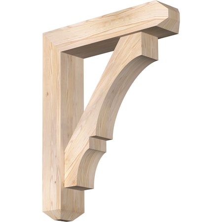 Ekena Millwork Balboa Craftsman Smooth Bracket w/ Offset Brace, Douglas Fir, 7 1/2"W x 34"D x 42"H BKT0806X34X42BOA04SDF